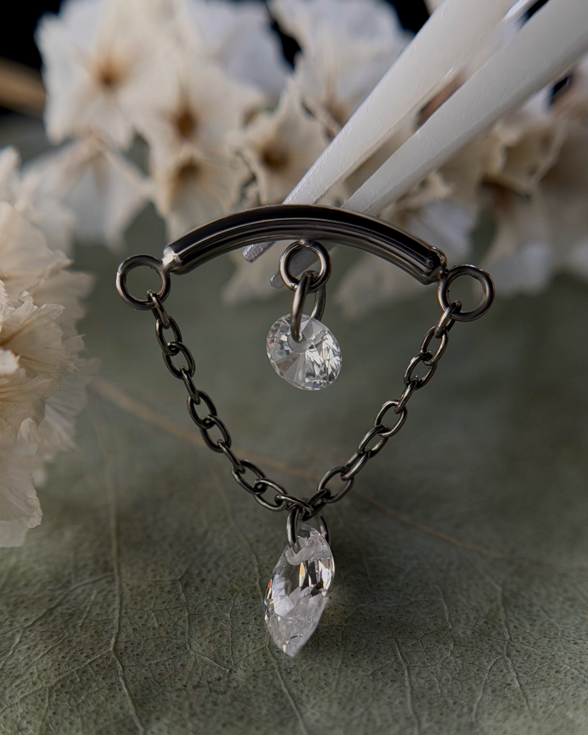 Топ "Dos crystales con cadena"